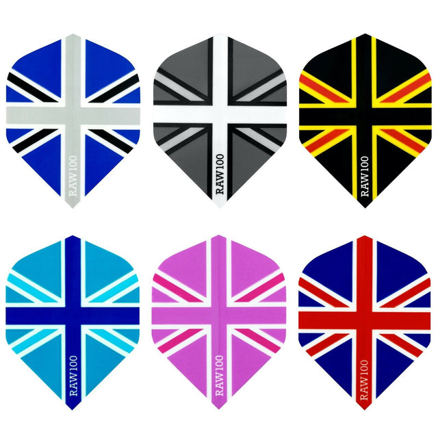 Dart Flights - Raw 100 - 100 Micron - Std - Union Jack