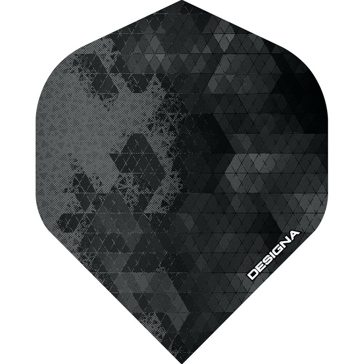 Designa Rock Dart Flights - 100 Micron - No2 - Std Silver