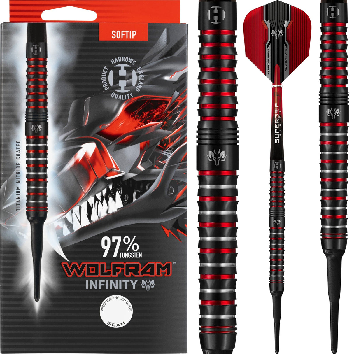 Harrows Wolfram Darts - Soft Tip Tungsten - Infinity