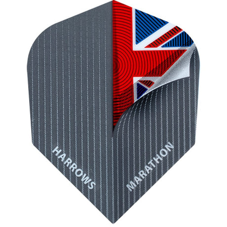 Harrows Dart Flights - Marathon - Extra Strong - Std - Union Jack - Peel