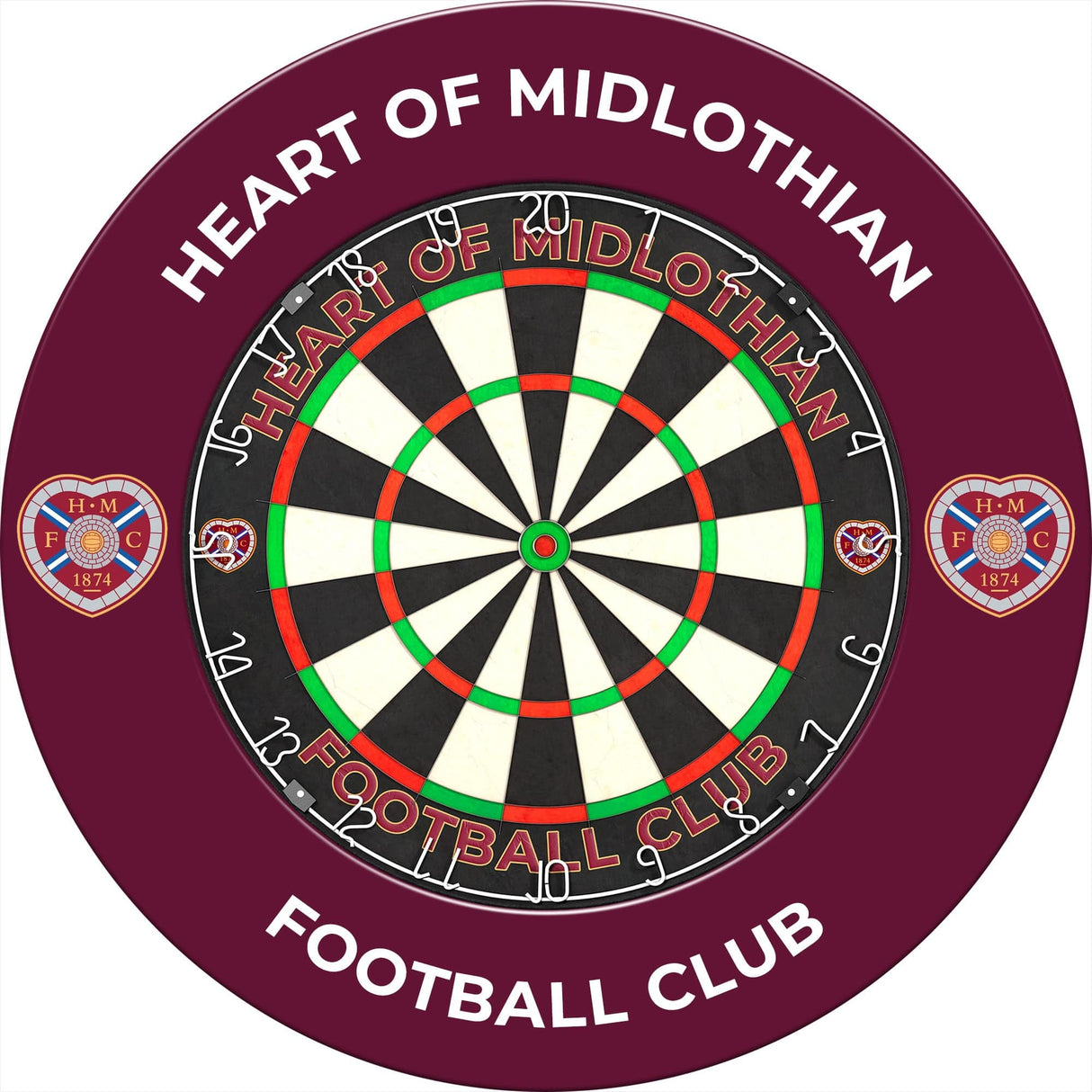 Heart of Midlothian FC - Official Licensed - Hearts - Dartboard Surround - S1 - Crest