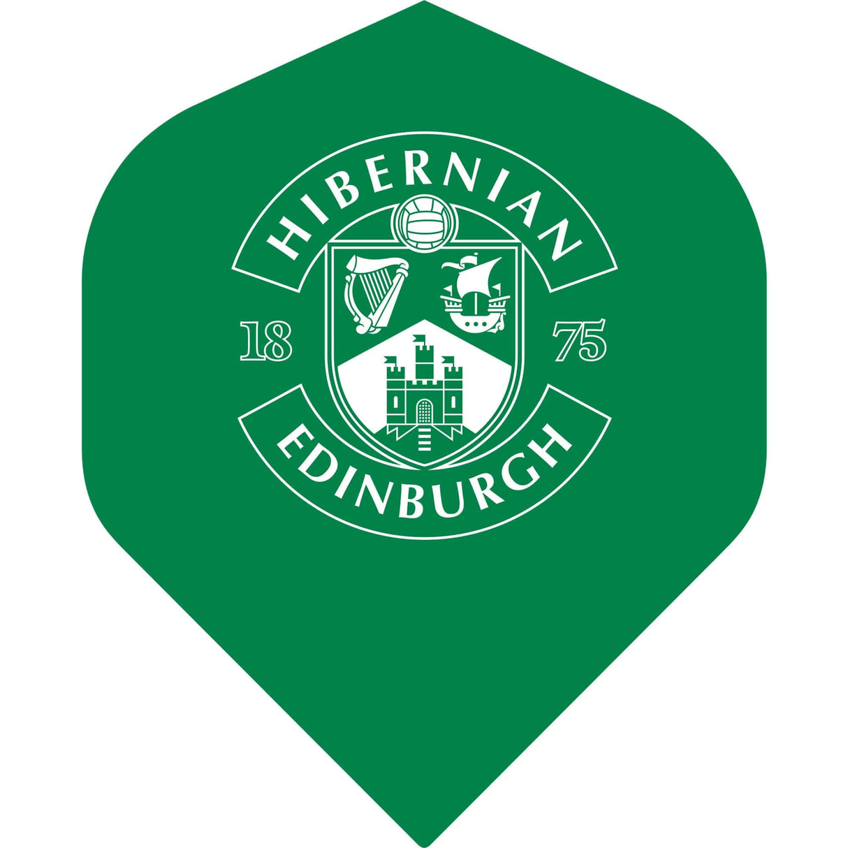 Hibernian FC - Official Licensed - Dart Flights - No2 - Std - F1 - Crest