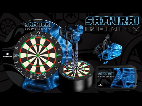 Mission Solo Dart Flights - Std - No2 - Samurai Infinity - Blue