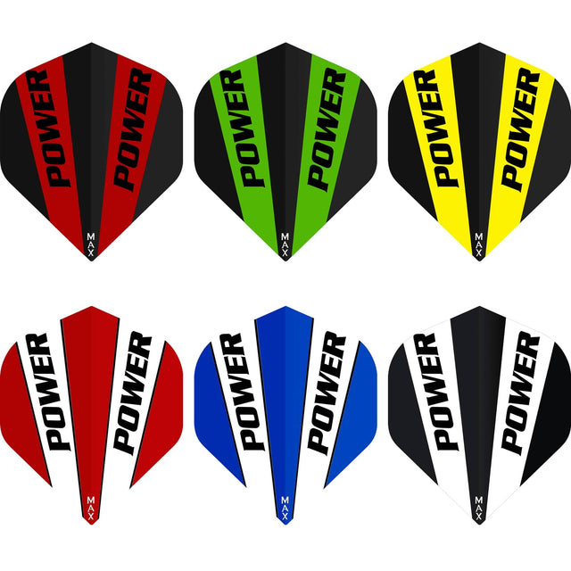 McCoy Power Max Dart Flights - 150 Micron - No2 - Std - Solid - 2 Colour