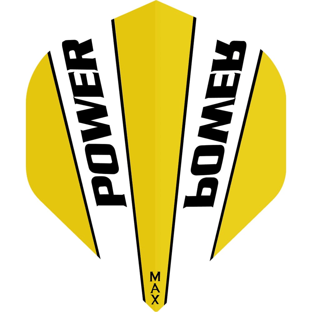 McCoy Power Max Dart Flights - 150 Micron - No2 - Std - Transparent Yellow