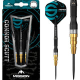 Mission Connor Scutt Darts - Steel Tip - Sniper - Black & Gold 22g