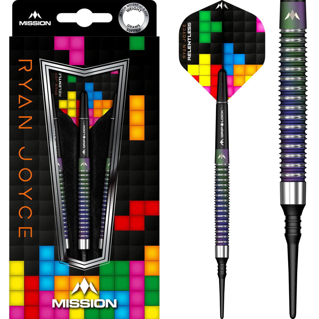 Mission Ryan Joyce Darts - Soft Tip - Relentless - PVD Coral 21g