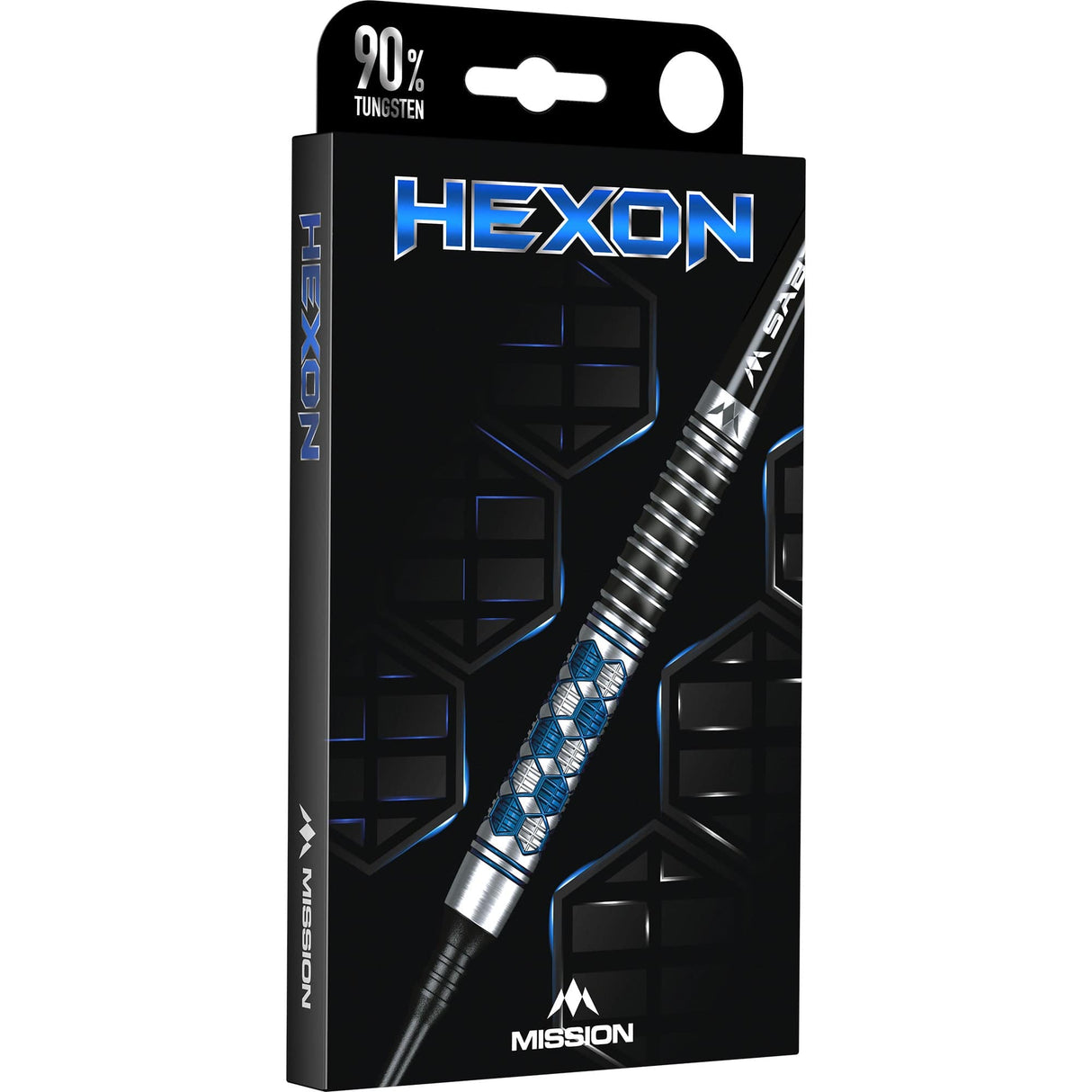 Mission Hexon Darts - Soft Tip - 90% - Blue PVD 18g