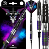 Mission Occult Darts - Soft Tip - 90% - Black & Coral PVD 18g