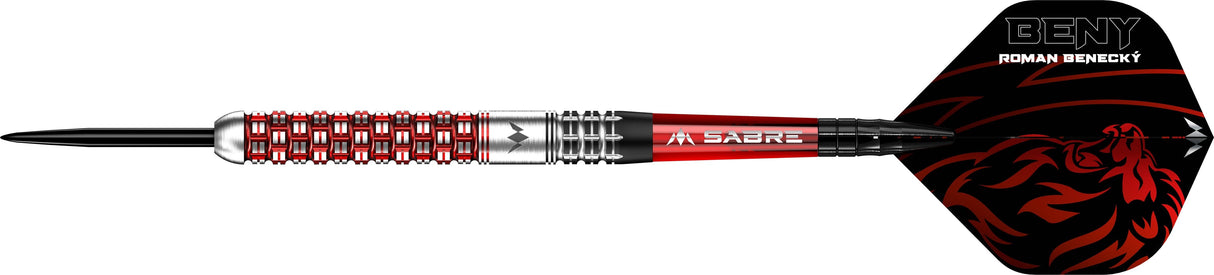 Mission Roman Benecky Darts - Steel Tip - Black & Red