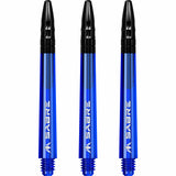 Mission Sabre Shafts - Polycarbonate Dart Stems - Blue - Black Top Medium