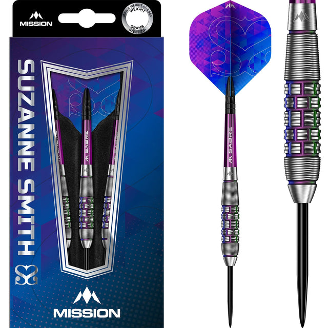 Mission Suzanne Smith Darts - Steel Tip - Coral PVD 24g