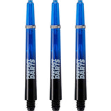 *Perfect Darts - Two Tone Shafts - Polycarbonate - Black & Blue - 3 Sets Pack Medium