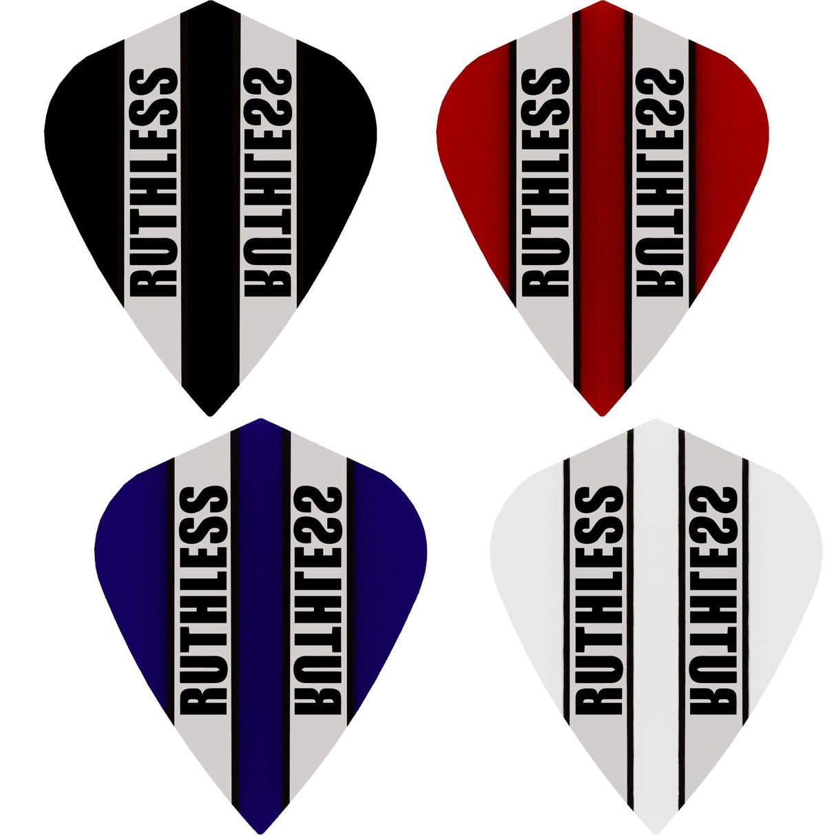 Ruthless - Clear Panel - Dart Flights - 100 Micron - Kite