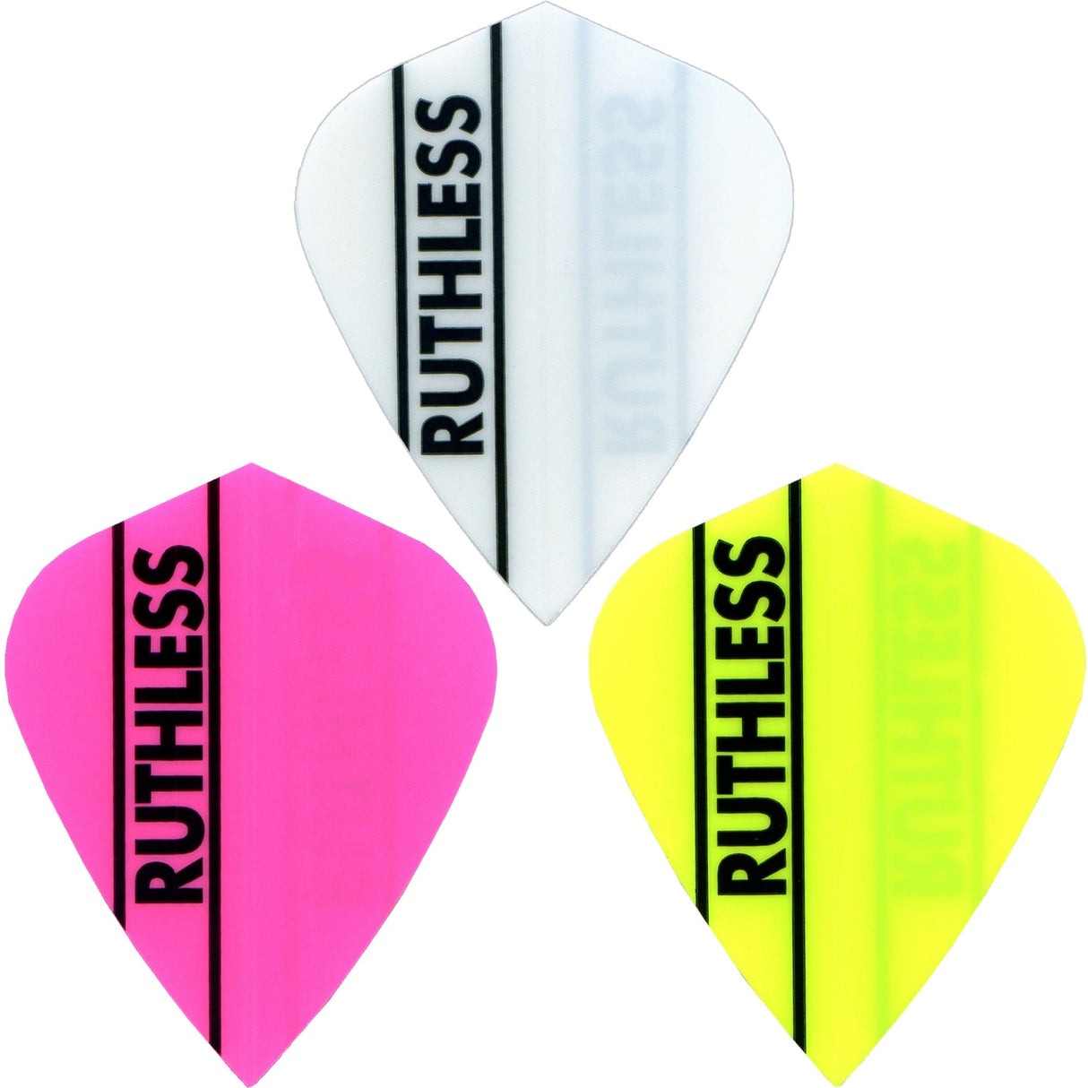 Ruthless - Solid Panel - Dart Flights - 100 Micron - Kite