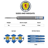 Scotland Football Darts - Steel Tip Tungsten - Official Licensed - Logo - 24g