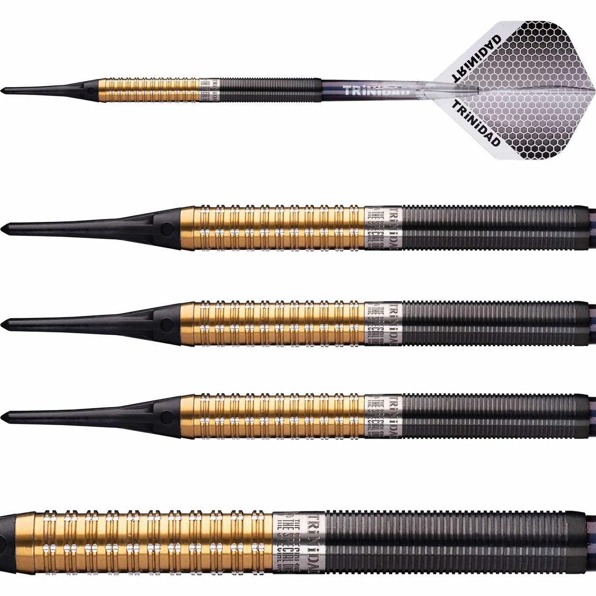 Trinidad Pro - Soft Tip Darts - Jose De Sousa - Type 2 - Gold - 18g 18g