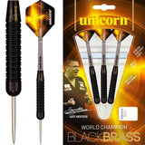 Unicorn WC Black Brass - Steel Tip - GA1 - Gary Anderson - Black