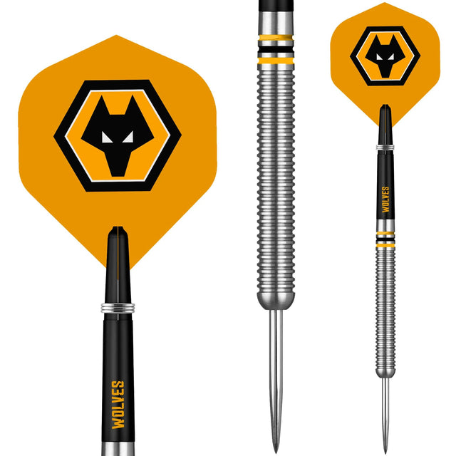 Wolverhampton Wanderers FC Darts - Steel Tip Tungsten - Official Licensed - Wolves - 24g 24g